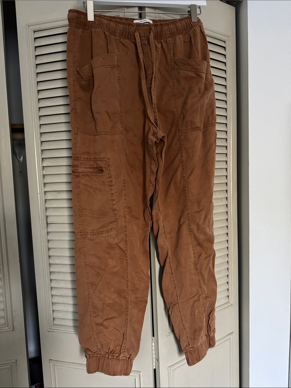 Brown Utility Jogger Pants